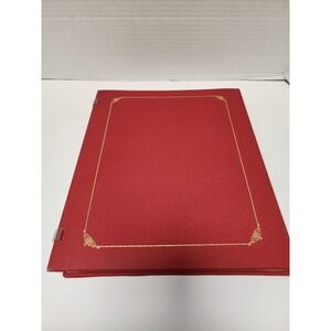 Creative Memories 8" x 10" scrap book bright Christmas red